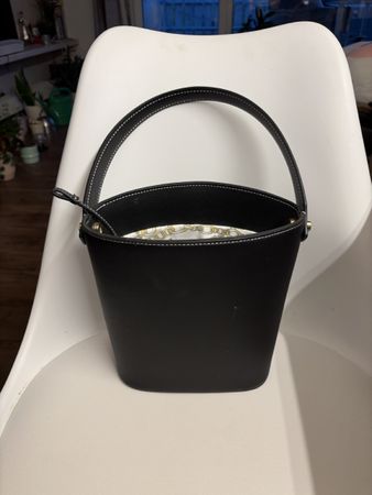 Estee Lauder Eimer Tasche schwarz mit Kordelzug 