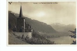Glion - Le Temple, protestantische Kirche, Dents du Midi