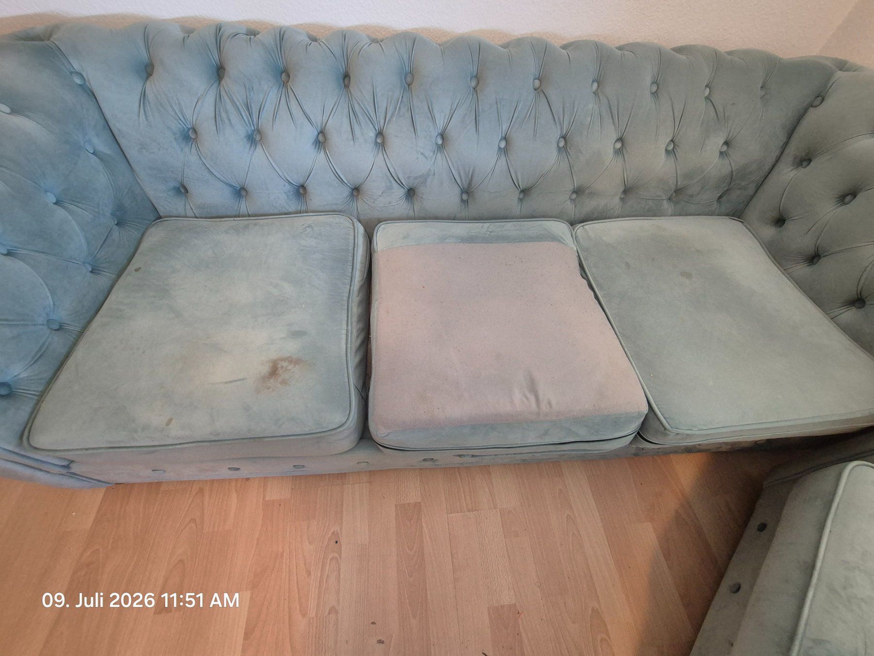 Sofas: Sofa 3-Sitzer Sessel Himmelblau – D'occasion à Oetwil a.d. Limmat par pau_v2hb 1