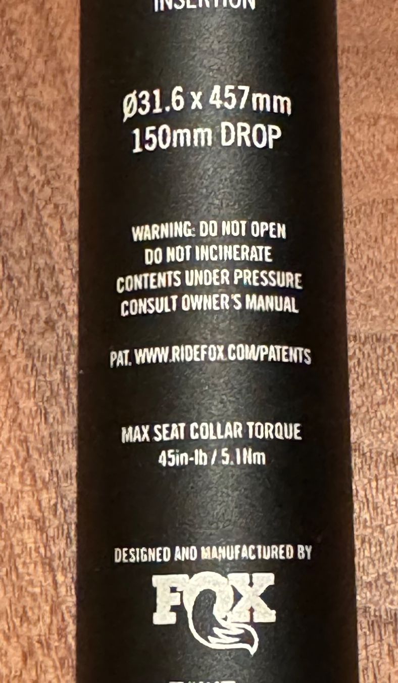 Fox Ersatzteile: Sattelstütze Race Face Dropper Post NEU – Neu und originalverpackt aus beromünster von Theressa 2