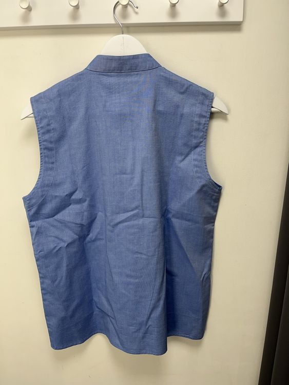 Blusen: Xquisit Damenbluse ärmellos Gr. 40 blau Bio Baumwolle – Neu (gemäss Beschreibung) aus Aarau von REVIVI 2