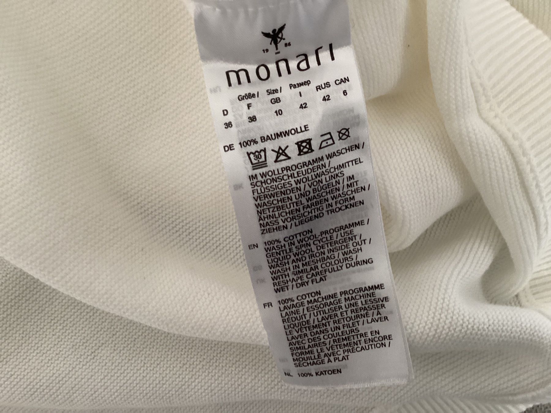 Monari Pulls & Sweat-shirts: Monari schöner Pullover, Gr. 36, Weiss, mit Strass – D'occasion à Homberg b. Thun par Homata 5