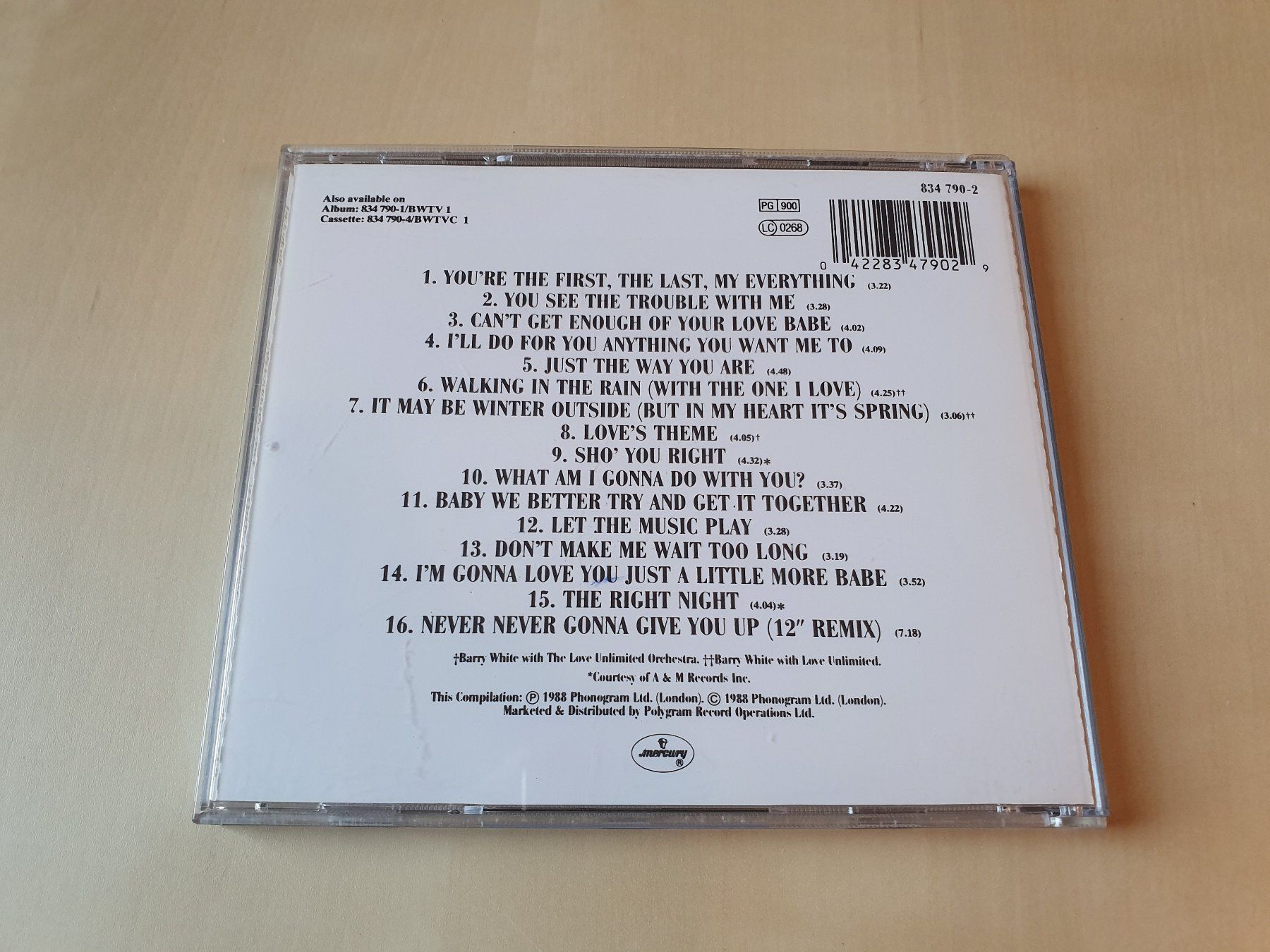 CDs: Barry White The Collection – D'occasion à Stansstad par collectorsshop 1