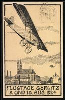 Görlitz, Flugtage 1924, Flugzeug über 