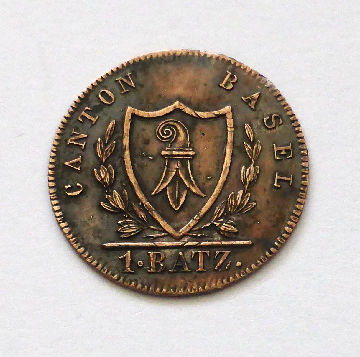 Toutes les monnaies: Canton BASEL , 1 Batzen 1826 – D'occasion à Buochs par ema-coins
