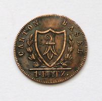Canton BASEL , 1 Batzen 1826