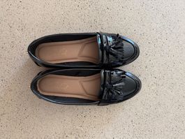 Loafer New Look schwarz Lack Grösse 37 guter Zustand
