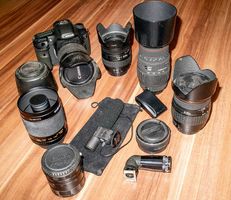 Fotocamera CANON 7D con vari obiettivi e accessori