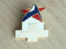 Pin Sion Wallis Schweiz Salt Lake City 2002