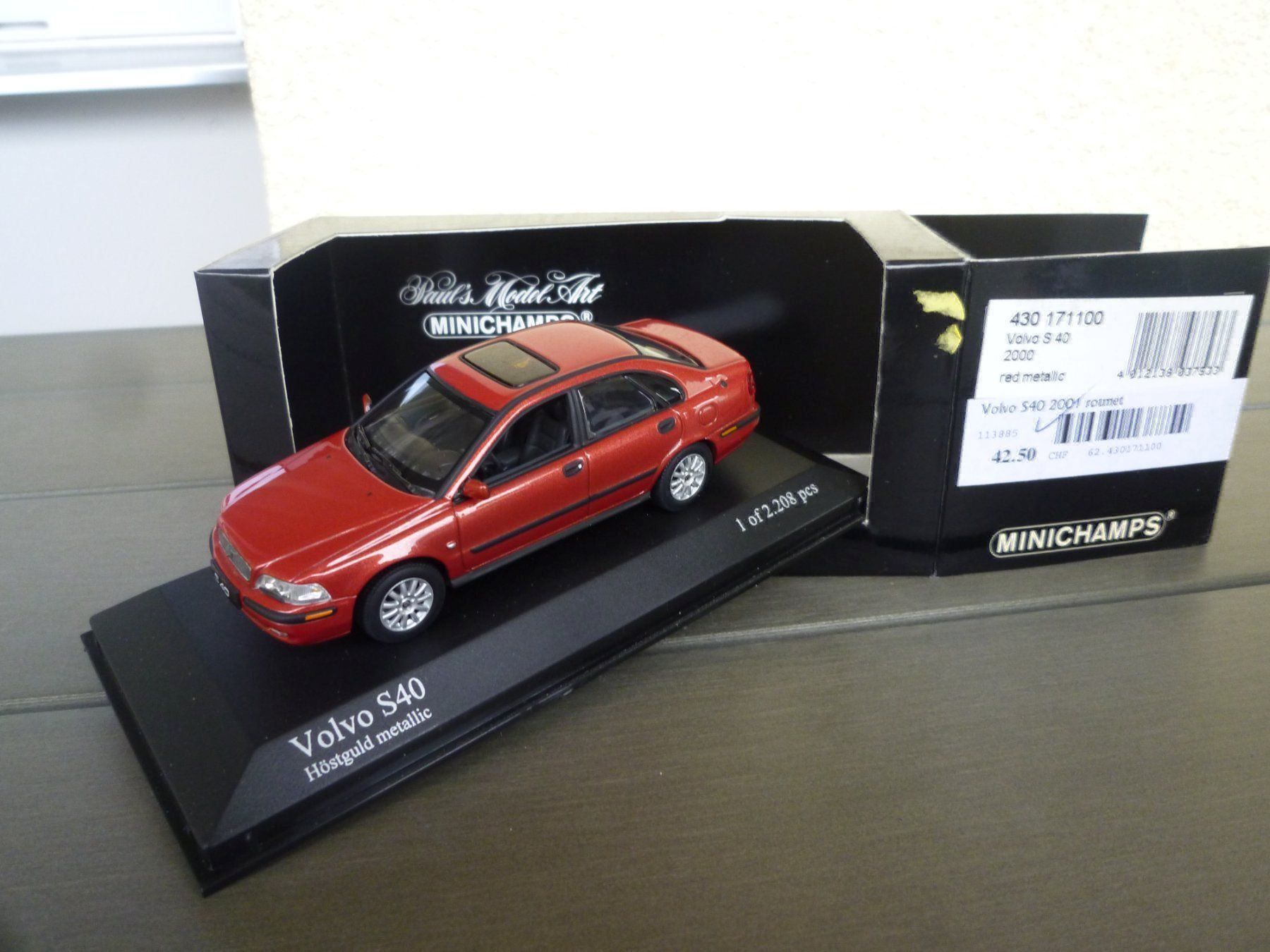 Minichamps Modellini d'auto: Volvo S40 (2000) – Nuovo e nell'imballaggio originale da Flawil venduto da Imperiosud