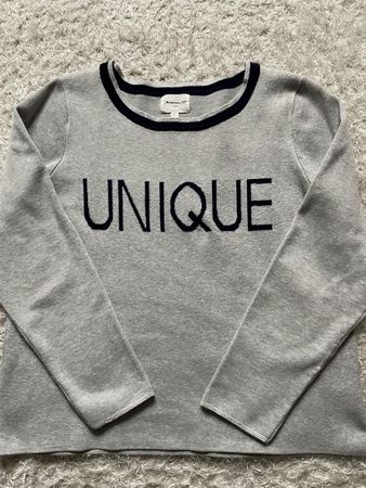 Pull Maison 123 gris inscription UNIQUE taille 42 FR