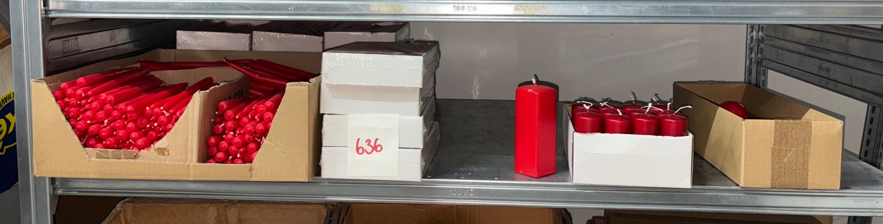 Kerzen: 636 Posten Kerzen aus Liquidation – Neu (gemäss Beschreibung) aus Derendingen von Meisterstuecke