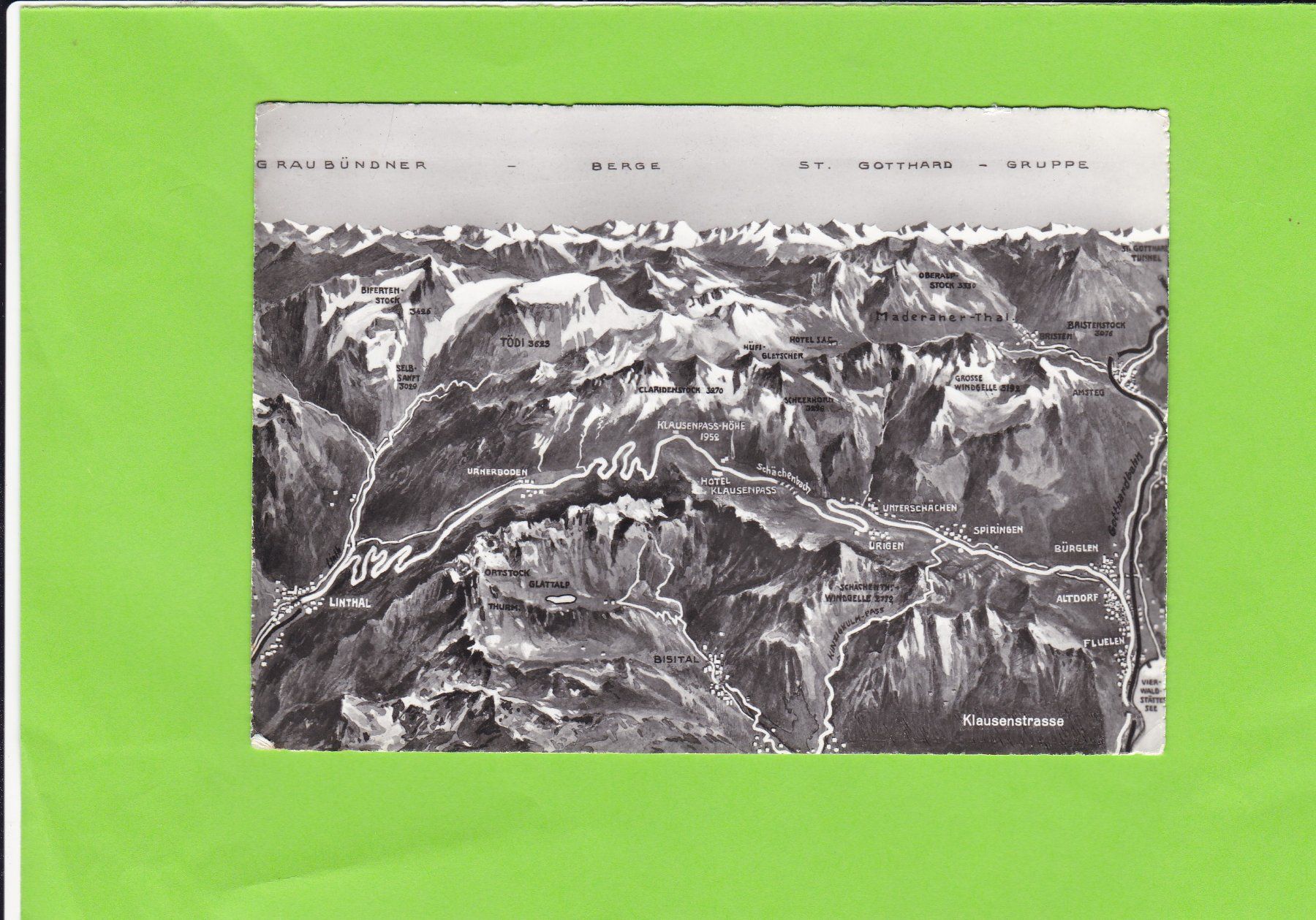 Cartoline postali: Panoramakarte Klausenstrasse – Usato da St. Peterzell venduto da neckertal