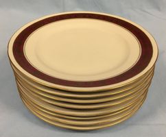 8xBAVARIA ELFENBEIN Porzellan Dessertte.