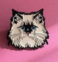 Pin Süsse Ragdoll Katze  / Anstecker - Neu & Top!
