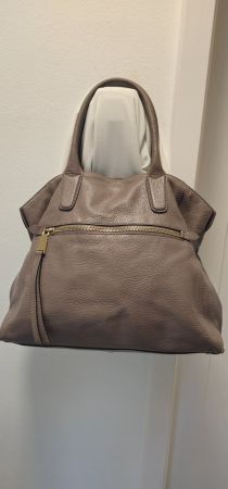 Abro Ledertasche taupe