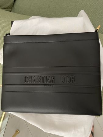 Christian Dior Black Leather pouch