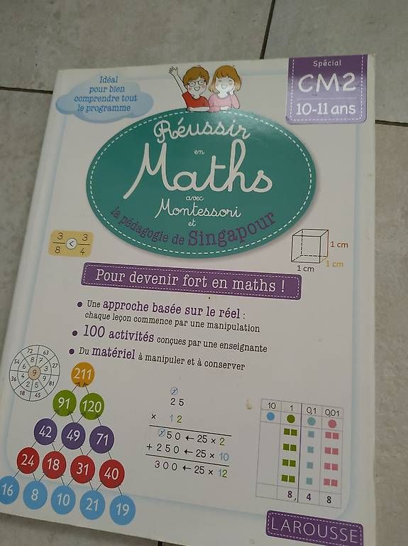Libri: Réussir en maths avec. Montessori 10-11 ans – Usato da Petit-Lancy venduto da chevalier