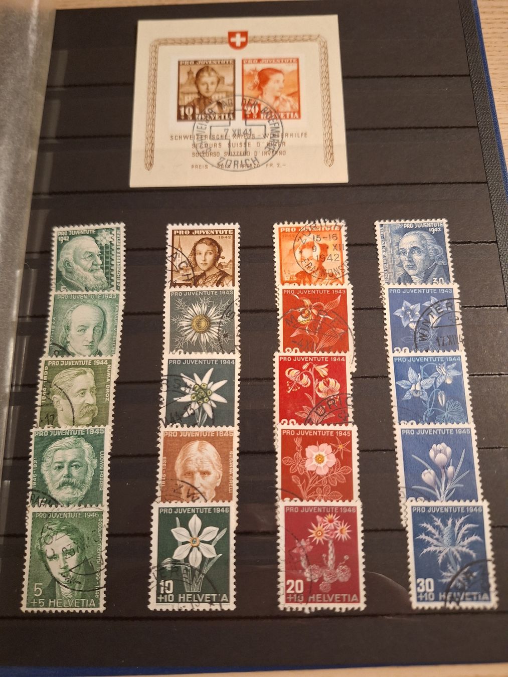 Alle Briefmarken: Pro Juventute fast vollständig  – Gebraucht aus Schaffhausen von RicardoSchaffhausen 4