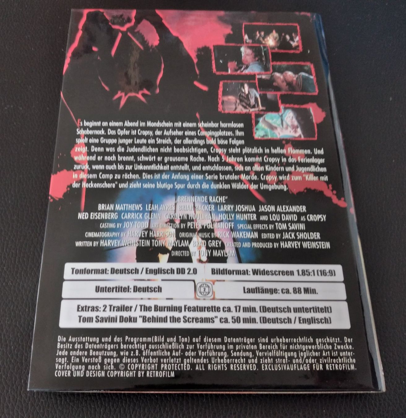 Alle DVDs: The Burning uncut kleine Hartbox doppel Disc – Gebraucht aus Dietwil von Vrilodin 1