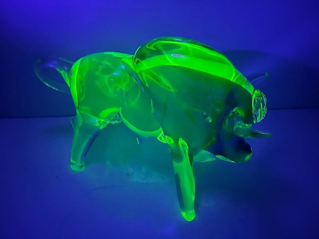 Sculture & Statue: Enorme taureau Murano en verre ouraline – Usato da Les Acacias venduto da kim_2dxt