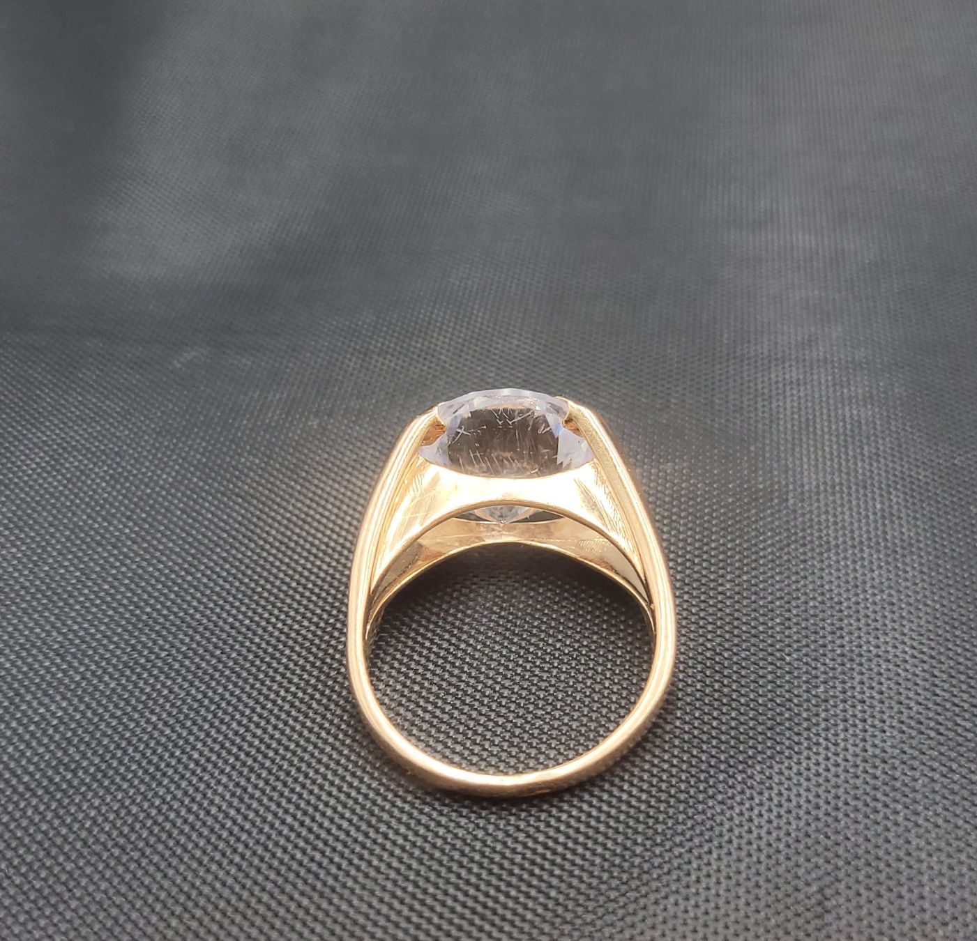 Anelli: 585 Rose Gold Solitär Ring Mit Stein – Usato da Wald ZH venduto da Dasilver 3