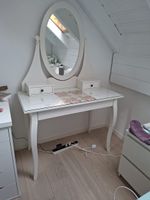 Ikea Hemnes Frisiertisch - Schminktisch weiss mit Spiegel