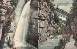 Taubenlochschlucht (BE) – Eisenbahnviadukt in der Schlucht