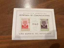Argentinien Briefmarken, 1960, "Año Mundial del Refugiado"