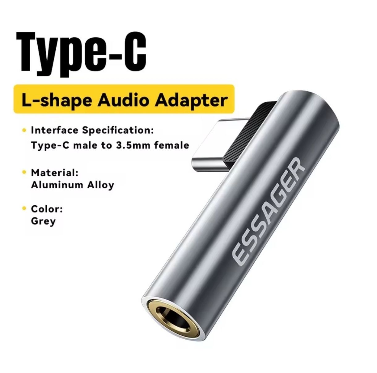 Unità & Adattatore: Essager USB-C Kopfhörer Adapter – Nuovo e nell'imballaggio originale da Romanshorn venduto da pfimex