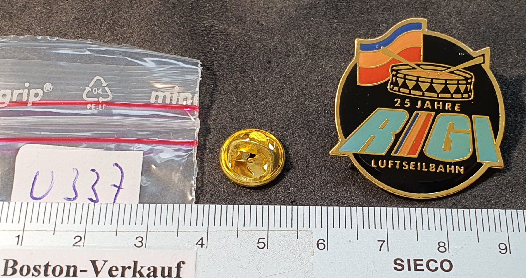 Placchette & Badge: U337 - Pin 25 Jahre RIGI Luftseilbahn – Usato da Reinach BL venduto da Boston-Verkauf 2