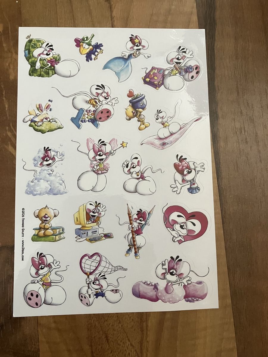 Autocollants: Diddl is back 1 Stickerbogen – Neuf avec emballage d'origine à Bözberg par Sape9192
