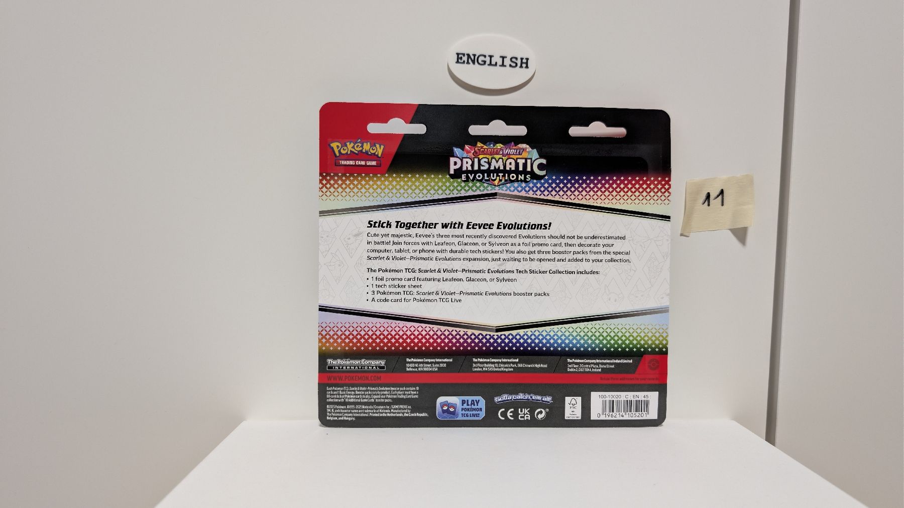 Pokémon Carte collezionabili: Pokémon Prismatic Evolution Sticker Collection Sylveon en – Nuovo e nell'imballaggio originale da Regensdorf venduto da Grischaluca 1