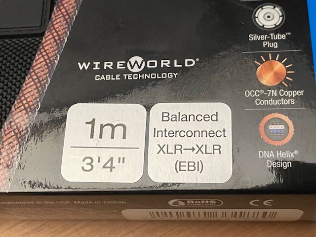 WireWorld Cavi: HIGH-END XLR-KABEL - WIREWORLD ECLIPSE 8— 2 x 1 M – Nuovo e nell'imballaggio originale da Fahrwangen venduto da Swirl2 6