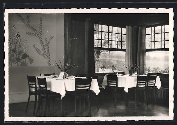 Cartoline postali: Jongny s. Vevey, Innenansicht Restaurant – Usato da Berlin venduto da bartko-reher