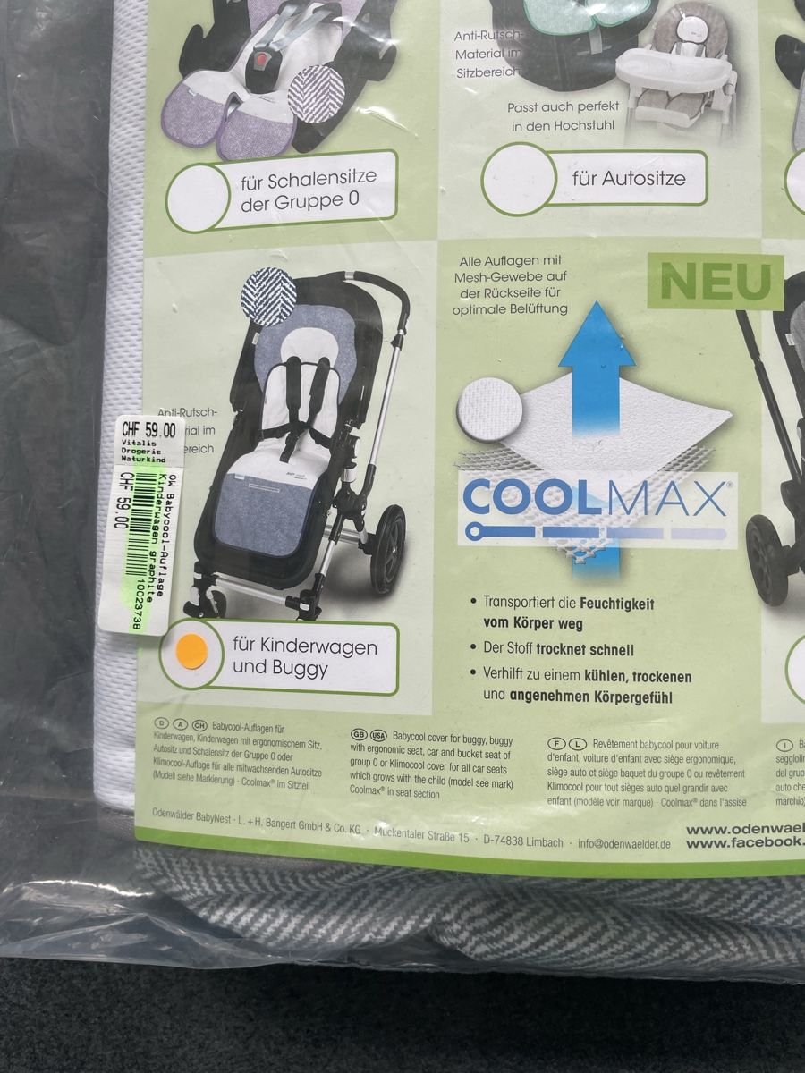 Carrozzine: Kinderwagenauflage Babynest Cool Max – Nuovo e nell'imballaggio originale da Aesch ZH venduto da lawas 1