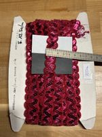 Textilband Bordüre mit Pailletten