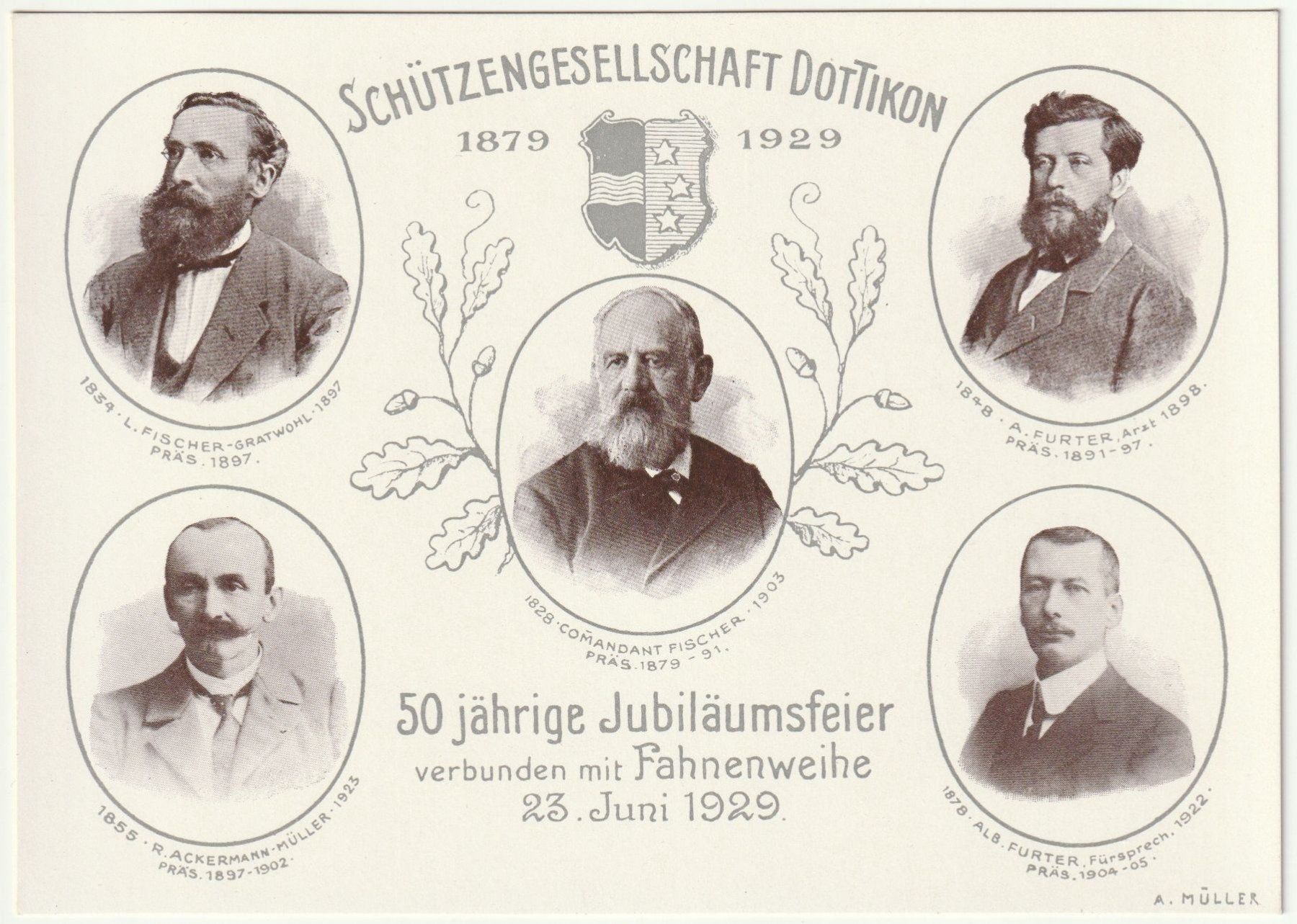 Cartoline postali: AK Schützengesellschaft Dottikon (Repro) – Usato da Fislisbach venduto da Zigzag12