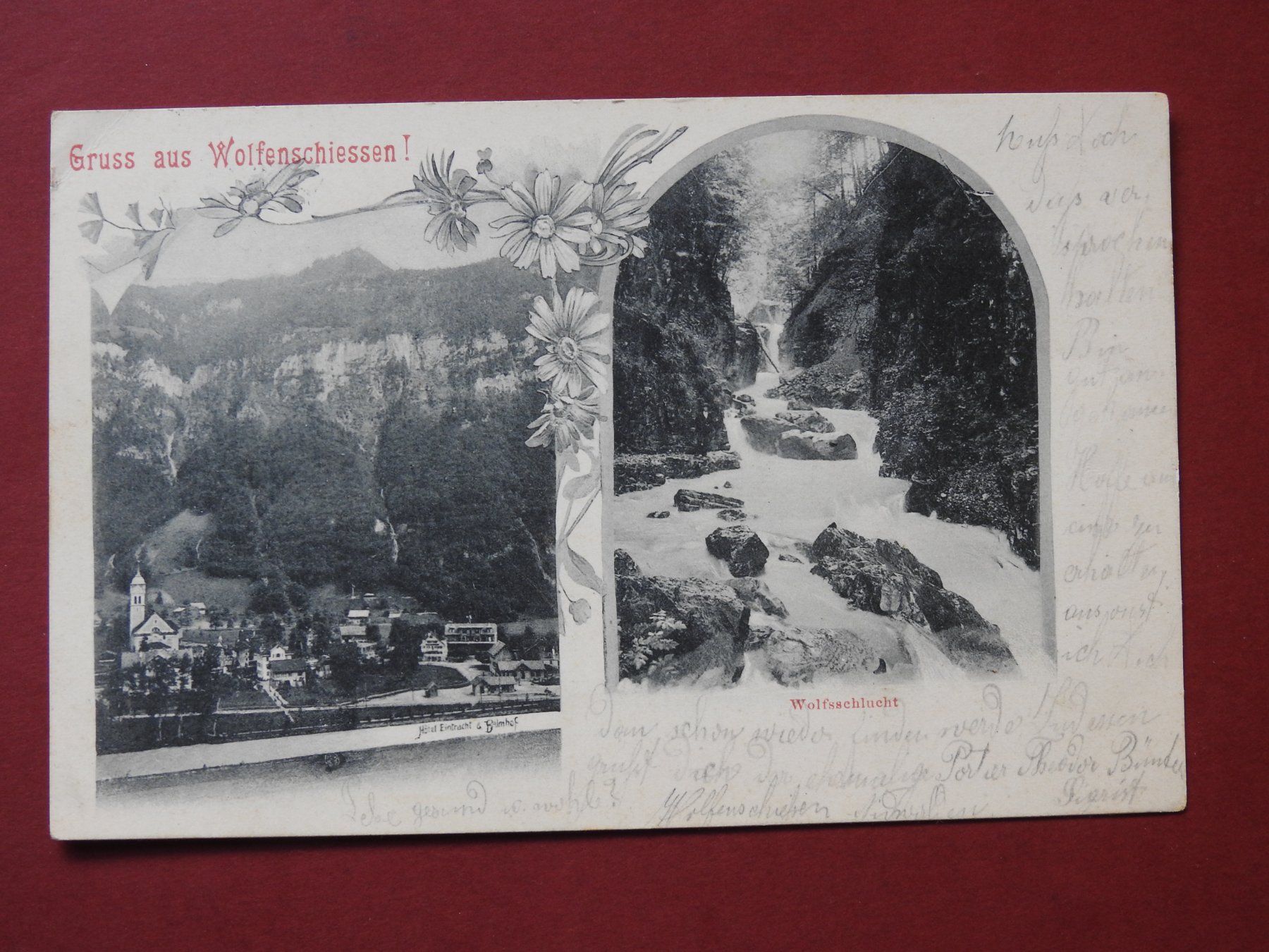 Cartoline postali: Gruss aus Wolfenschiessen - Wolfsschlucht – Usato da Rain venduto da 999-800-K
