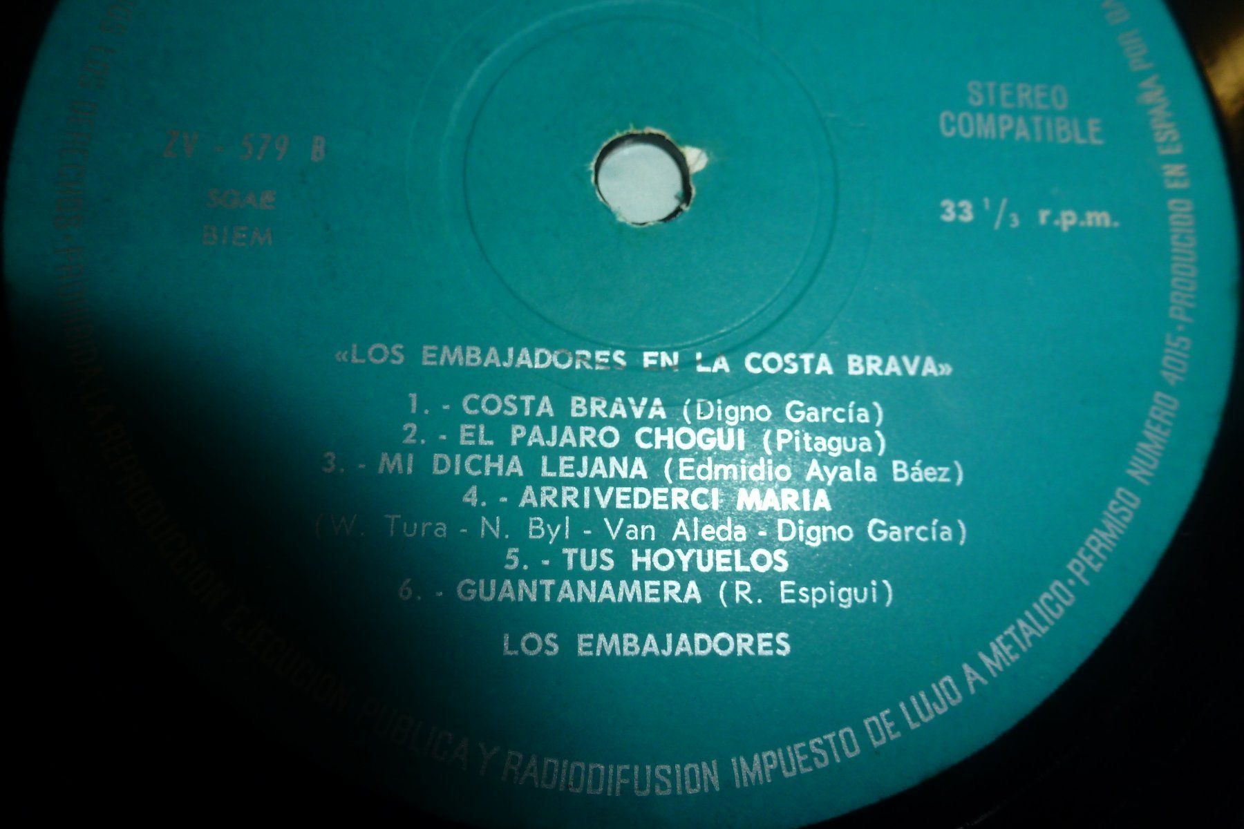 Schallplatten: Los Embajadores en La Costa Brava – Gebraucht aus Emmen von newdeal1970 4