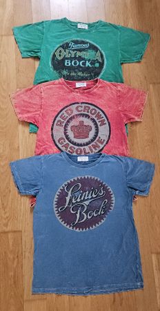 3er Set Vintage T-Shirts, Grösse M