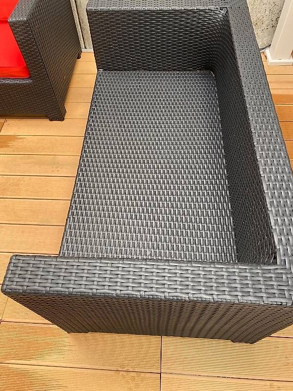 Poltrone: Rattan Lounge schwarz – Usato da Bolligen venduto da Niczimmi 3