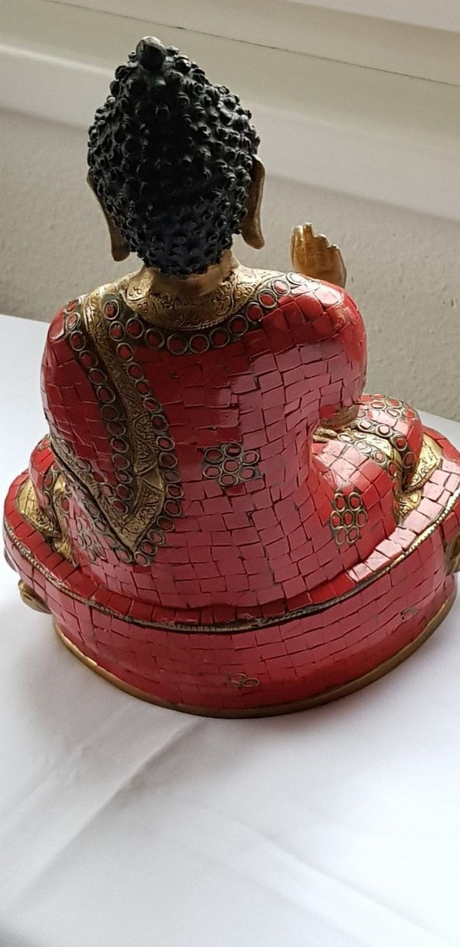 Sculture & Statue: Buddha Bronze mit Korallensteinen belegt – Usato da Dällikon venduto da Toyfan 5