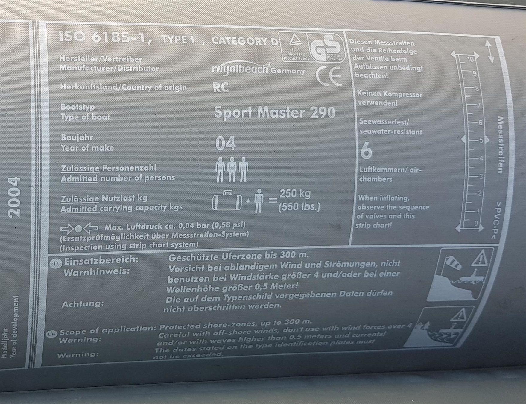 Barche: Schlauch-Boot Sport Master – Usato da Kirchberg SG venduto da Bibsli 7
