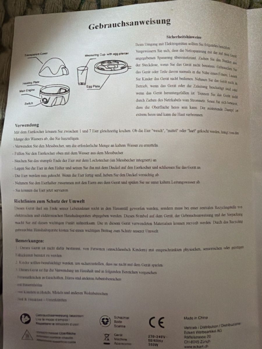 Appareils de cuisine: Eierkocher Alusteam – Neuf avec emballage d'origine à Wohlen b. Bern par chrige84 2
