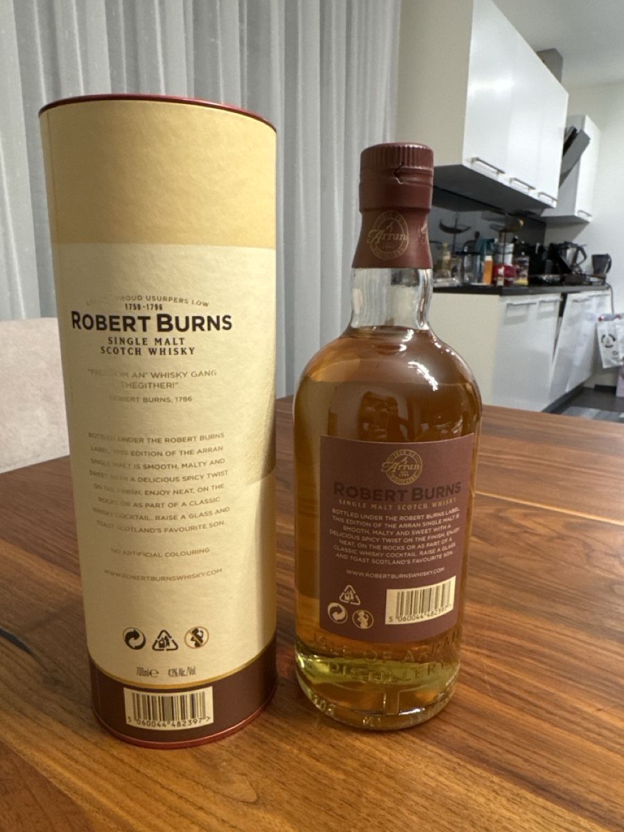 Arran Bevande alcoliche: Arran Robert Burns edition! – Nuovo (secondo la descrizione) da Oftringen venduto da Trainer90 1