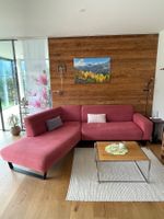 Ecksofa in Rosa, guter Zustand ,gebraucht
