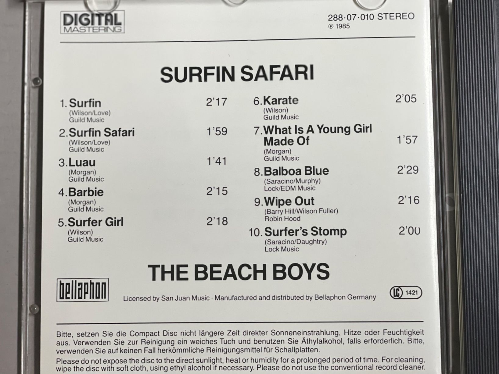 CDs: The Beach Boys – Gebraucht aus Muri b. Bern von AdidasCollector 3