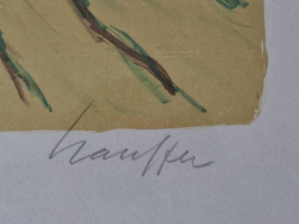 Grafica & Litografie: gerahmte Farblithographie von Fred Stauffer – Usato da Wabern venduto da amo_pp26 2