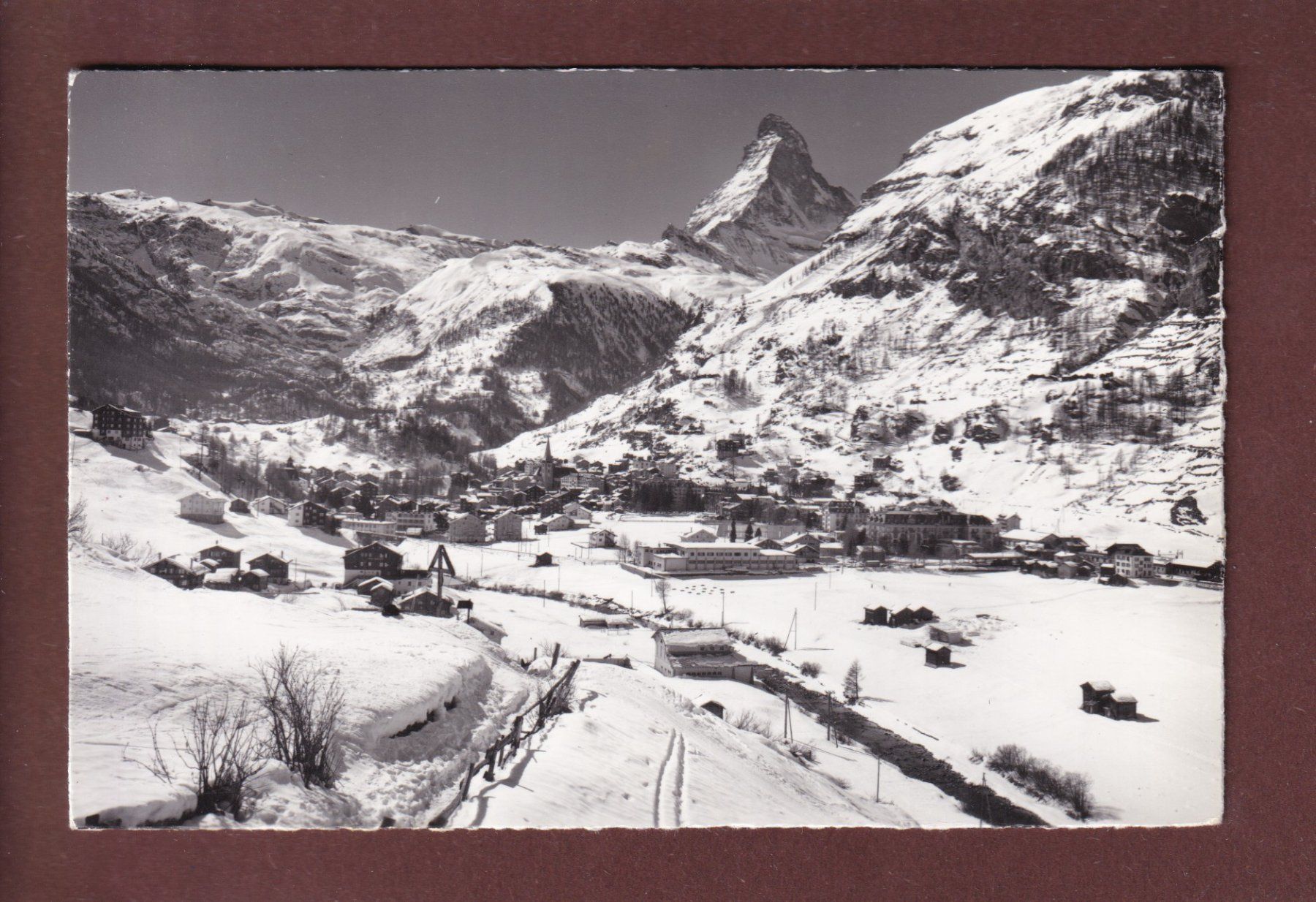 Cartoline postali: ZERMATT - Matterhorn - 1962 – Usato da Pully venduto da nicecards